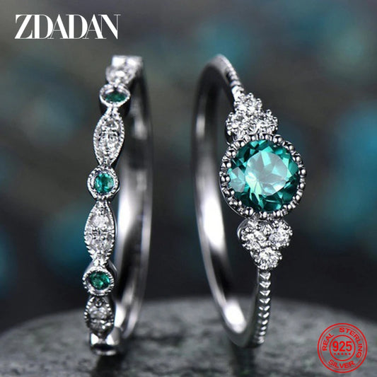 925 Sterling Silver Double Ring For Women