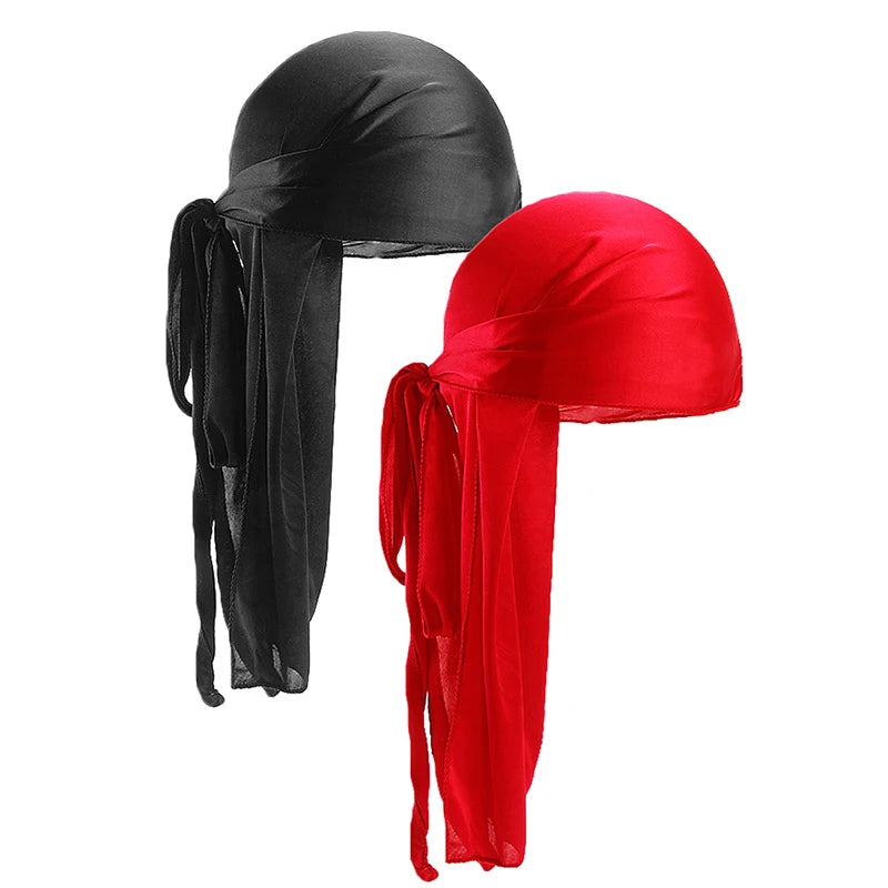 Doble-Pack Silky Satin Durags/ Bandanas