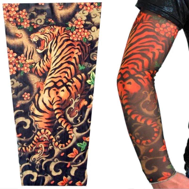 Unisex Tattoo-like Arm Sleeves with UV Protection