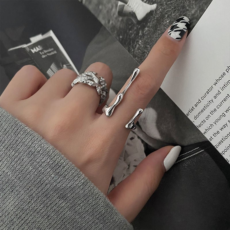 "Platinum Drops" Women's Index Finger Stylish Ring