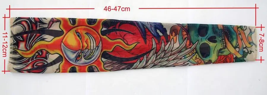 Unisex Tattoo-like Arm Sleeves with UV Protection
